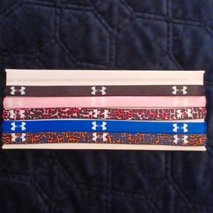 New Set of 5 Under Armour Multi Colored Headbands